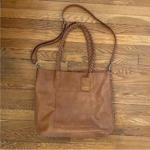 NWOT Vegan Leather Tote Bag